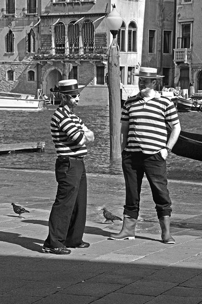 Gondolieri, Venedig, Italien 2010.